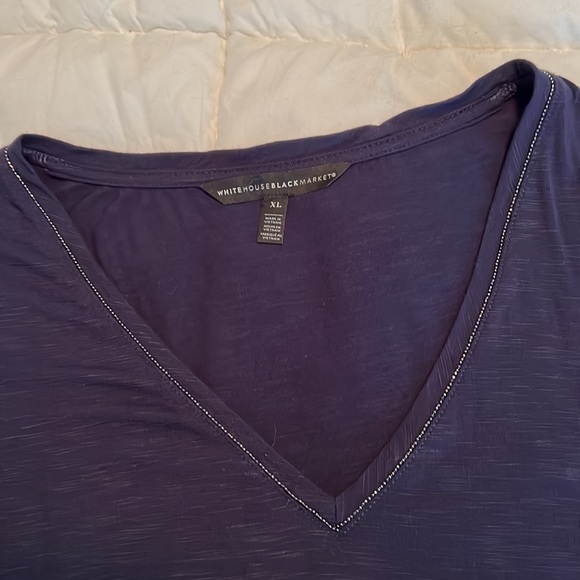 WHBM women’s navy blue dress. Bought last year. Wore one time! Brand new! - Picture 3 of 6